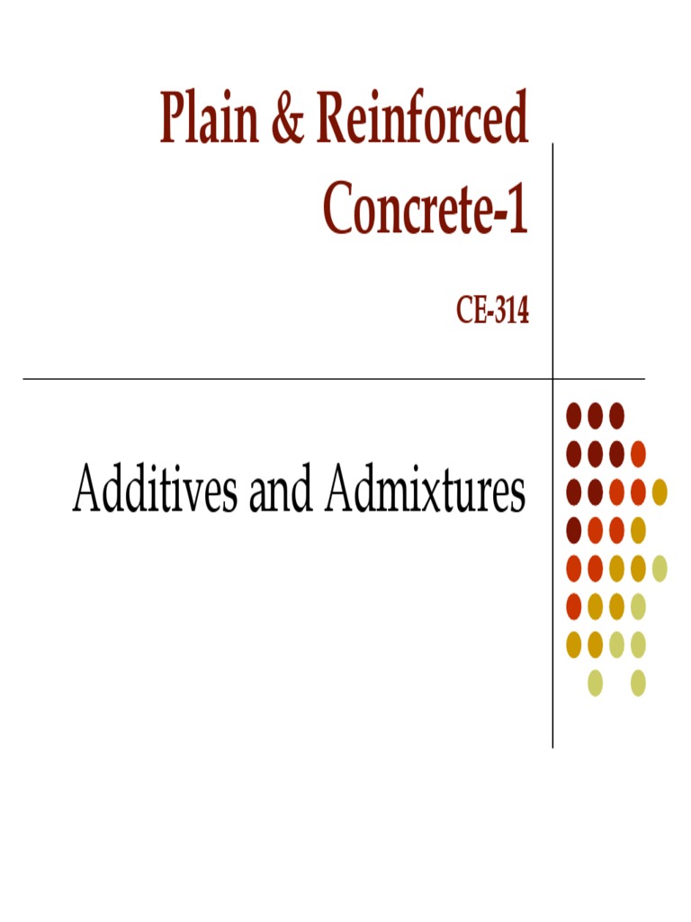 Role of Bonding Admixtures in Concrete | PDF | Concrete | Cement