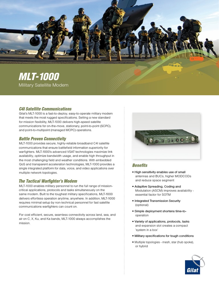 Military Satellite Modem: C4I Satellite Communications | PDF | Modem ...