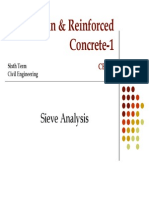 Plain & Reinforced Concrete-1: Sieve Analysis