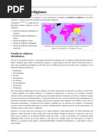 Familias de Religiones