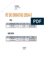 Fe Erratas 2014-2