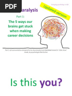 Download Old version - Career Paralysis pt 1 - Five Reasons Why Our Brains Get Stuck Making Career Decisions by Rob Archer SN24078048 doc pdf