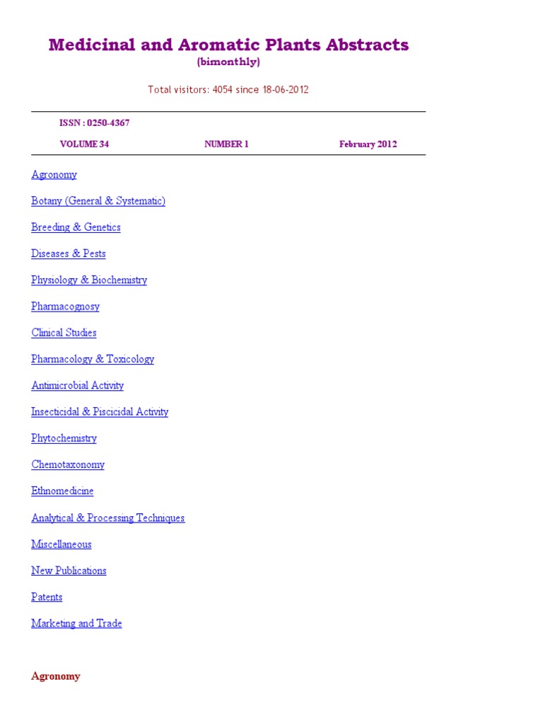 Mapa 2012 13 Pharmacognosy Biotechnology