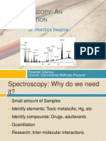 Pectroscopy N Ntroduction: Dr. Prateek Pandya