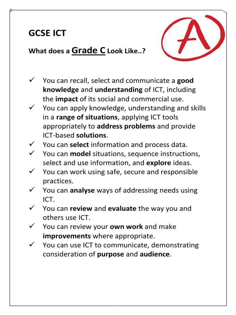 Grade Descriptors | PDF