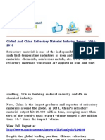 Global and China Refractory Material Industry Report, 2014-2016