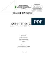 Anxiety Disorder: College of Nursing