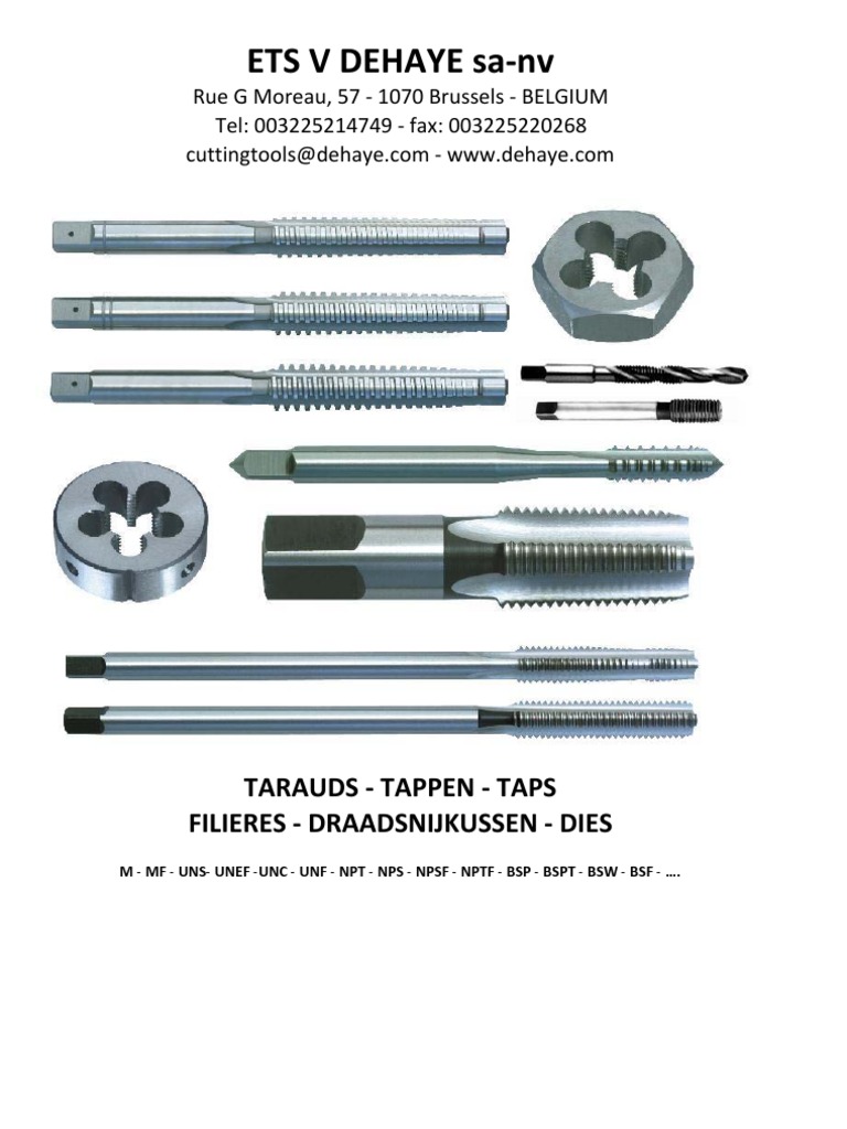 Aceteel 7/16-20 UNF Machine Tap And Die Set Right Hand | 7/16 x 20 UNF HSS Machine Thread Tap and Alloy Tool Steel Round Die, Used for The Production and Repair