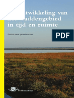 De Ontwikkeling Van Het Waddengebied in Tijd en Ruimte. Position Paper Geowetenschap.