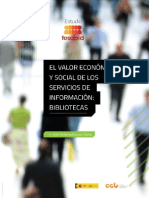 El valor económico y social de los servicios de información