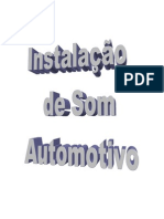 Instalação de Som Automotivo