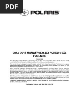 2012 Polaris Ranger 800 Wiring Diagram Wiring Diagrams Online
