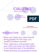Socializing: English For Tourist Guide