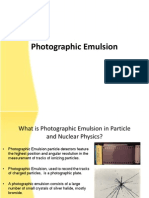 Photographic Emulsion Presentation 