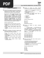 Prova de Assistente Administrativo iPad