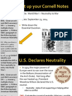 WEBNotes - Day 4 - 2014 - US Neutrality and Involvement