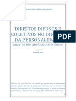 Direitos Difusos e Coletivos No Direito Da Personalidade.doc