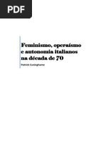 Feminismo, Operaísmo e Autonomia italianos na década de 70