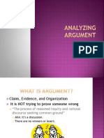 Analyzing Argument