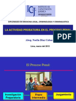 Actividad Probatoria en El Proceso Penal