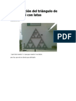 Construcción Del Triángulo de Sierpinski Con Latas