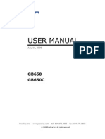GB 650 User Manual