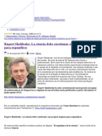 Rupert Sheldrake: La Ciencia Debe Cuestionar Sus Propios Dogmas para Expandirse