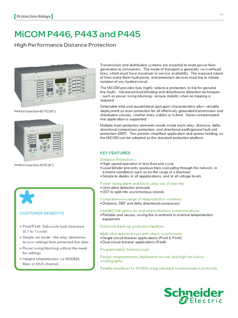 HD P443-46 Nrjed111082en | PDF | Relay | Electrical Engineering