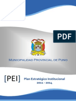 Plan Estrategico Institucional Munici PUNO