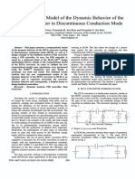 Computational Model of the Dynamic Behavior of the ZETA Converter in Discontinuous Conduction Mode