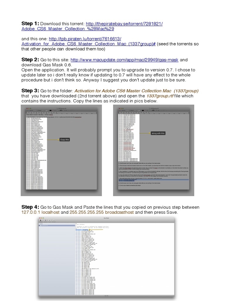 How To Install Adobe Master Collection CS6 Mac Activation For