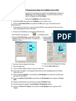 Sequence of Programming Steps For PartMaker SwissCAM