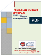 1. Pjj Krb 3013 Semester 2 Sesi 2013 2014 Penilaian Kursus Prinsip Pengajaran Bacaan