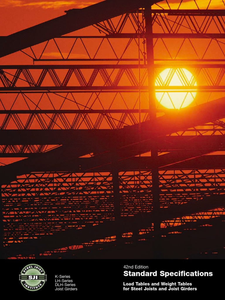 Steel Joist Institute Standard Specifications PDF Structural