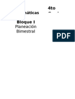 4to Grado - Bloque 1 - Matemáticas