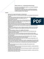 Summary of Chemistry Textbook - Section 11.2 Introducing Functional Groups