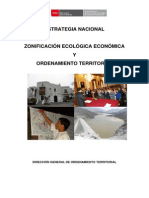 Estrategia Nacional de Zonificacion Ecologica Economica