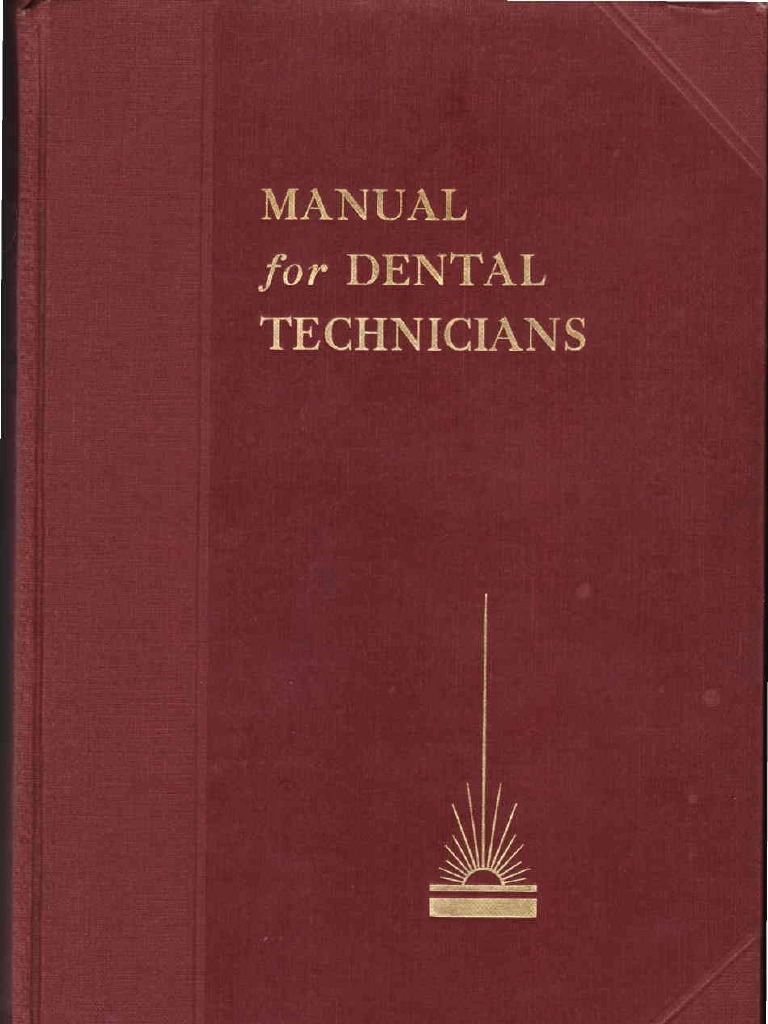 Manual for Dental Technicians Dentistry Dentures