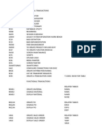 List of ABAP Transactions-Admin-PC