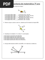 Atividade - Monitoria de Matemática 7º Ano 2