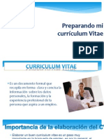 Preparando Mi Curriculum Vitae