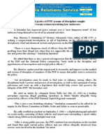 Sept25.2014 (1) Congressional Probe of PNP System of Discipline Sought in Light of Recent Crimes Involving Law Enforcers