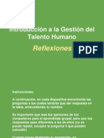 Comentarios Introduccion A La Gestion Del Talento Humano