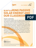 E7 Exploring Passive Solar Energy and Our Classroom