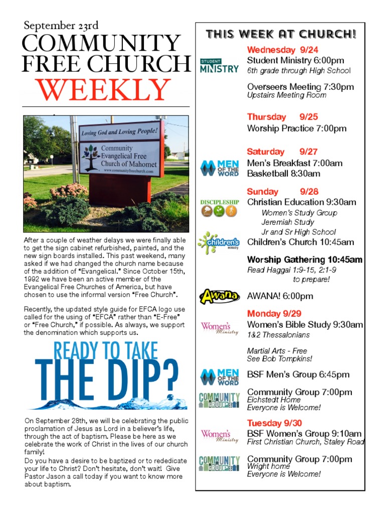 Weekly Church Events and Reflections | PDF | Biblical Inerrancy | Jesus