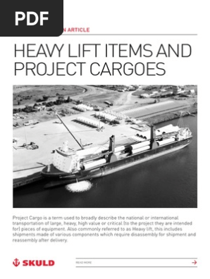 Skuld Heavy Lift and Porject Cargo