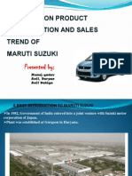 Analysis On Product: Segmentation and Sales Trend of Maruti Suzuki