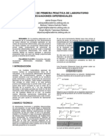 Informe de Primera Practica de Laboratorio Ecuaciones Diferenciales