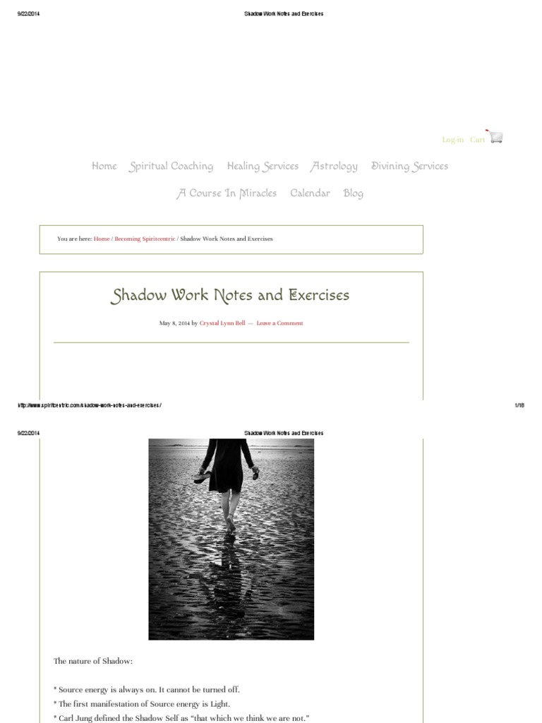 Shadow Work Notes and Exercises | PDF | Shadow (Psychology) | Self
