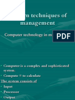 Modern Technique of Management